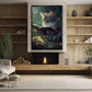 Cat Read Book In The Forest, Victorian Cat Canvas Painting, Wall Art Decor - Poster Gift For Cat Lovers