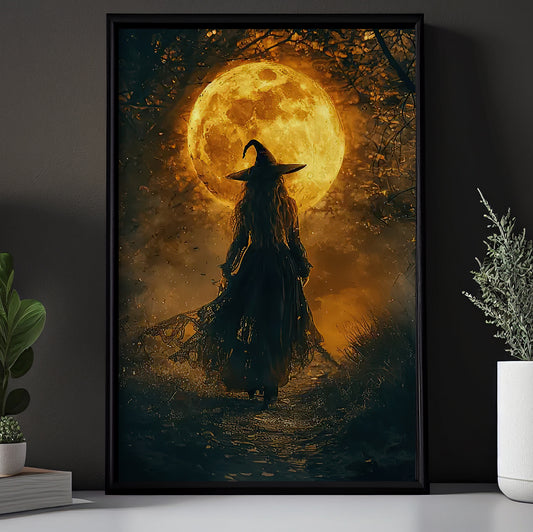 A Witch’s Journey, Witch Canvas Painting, Mystical Wall Art Decor, Poster Gift For Witch Lovers