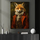 The Aristocratic Fox, Victorian Fox Canvas Painting, Victorian Animal Wall Art Decor, Poster Gift For Fox Lovers