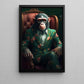 Mr. Monkey In Suit, Victorian Animal Canvas Painting, Gothic Wall Art Decor - Modern Poster Gift