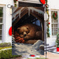 Cozy Winter Slumber, Bear Xmas Garden Flag - House Flag, Christmas Flag Gift For Bear Lovers