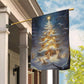 Angels Around The Christmas Tree, Angel Xmas Garden Flag & House Flag, Christmas Flag Gift For Angel Lovers