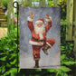 Funny Santa Claus Dose Exercise, Santa Claus Xmas Garden Flag - House Flag, Christmas Flag Gift For Santa Claus Lovers