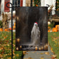 Ghost In The Dark House, Ghost Xmas Garden Flag - House Flag, Christmas Flag Gift