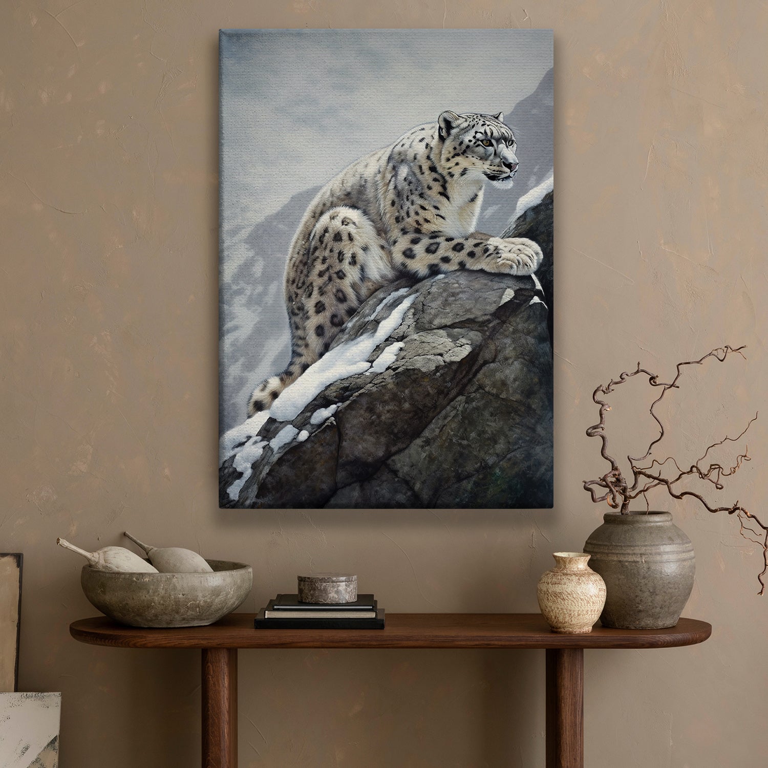 Picture Snow Leopards, Snow Leopard Print Decor