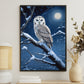 Night's Guardian The Majestic Owl Christmas Canvas Painting, Xmas Wall Art Decor - Christmas Poster Gift