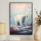 Sovereign Of the Ice The Polar Wanderer Christmas Canvas Painting, Xmas Wall Art Decor - Christmas Poster Gift