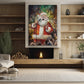 Santa's Christmas Concert A Jolly Serenade For All To Hear Christmas Canvas Painting, Xmas Wall Art Decor - Christmas Poster Gift