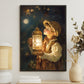 Guided By Starlight A Journey Through The Celestial Night Christmas Canvas Painting, Xmas Wall Art Decor - Christmas Poster Gift