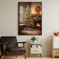 Christmas Tree And Fireplace, Christmas Canvas Painting, Xmas Wall Art Decor - Christmas Poster Gift