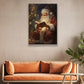 Santa Claus Is Reading Book Beside Christmas Tree, Christmas Canvas Painting, Xmas Wall Art Decor - Christmas Poster Gift For Decorating Your Home