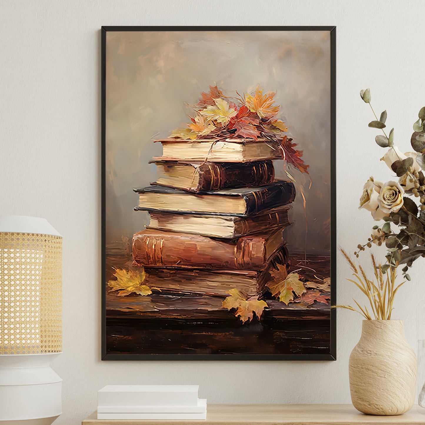 Fall Leaf Book Page Wall Art - My Pinterventures