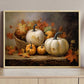 Display Basket Full Of Pumpkins, Thanksgiving Canvas Painting, Wall Art Decor - Thanksgiving Poster Gift