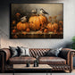 Birds Perch On Pumpkins, Thanksgiving Canvas Painting, Wall Art Decor - Thanksgiving Poster Gift