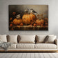 Birds Perch On Pumpkins, Thanksgiving Canvas Painting, Wall Art Decor - Thanksgiving Poster Gift