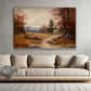 Peaceful Painting Of Autumn Countryside Scene, Thanksgiving Canvas Painting, Wall Art Decor - Thanksgiving Poster Gift