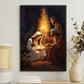Nativity's Tender Glow A Silent Night's Promise, Christmas Canvas Painting, Xmas Wall Art Decor - Christians Christmas Poster Gift
