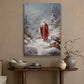 Enchanted Eve Santa's Silent Vigil, Christmas Canvas Painting, Xmas Wall Art Decor - Christmas Poster Gift