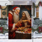 Have Dinner Together, Santa Claus Xmas Garden Flag - House Flag, Christmas Flag Gift For Santa Claus Lovers