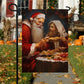 Have Dinner Together, Santa Claus Xmas Garden Flag - House Flag, Christmas Flag Gift For Santa Claus Lovers