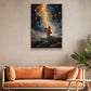 Santa Claus Standing On Top Of A Mountain, Christmas Canvas Painting, Xmas Wall Art Decor - Christmas Poster Gift