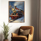 Enchanted Express A Journey Through Winter Wonderland, Christmas Canvas Painting, Xmas Wall Art Decor - Christmas Poster Gift For Train Lovers