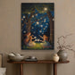 Whimsical Starlit Dance Forest Fairies in Moonlit Reverie, Christmas Canvas Painting, Xmas Wall Art Decor - Christmas Poster Gift For Dancing Lovers