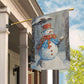 Snowman Hold Umbrella Christmas, Snowman Xmas Garden Flag & House Flag Gift