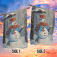 Snowman Hold Umbrella Christmas, Snowman Xmas Garden Flag & House Flag Gift