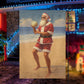 Beachside Santa Christmas, Santa Claus Xmas Garden Flag & House Flag Gift