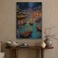 Enchanted Lantern Festival A Mesmerizing Evening by the Lake, Christmas Canvas Painting, Xmas Wall Art Decor - Christmas Poster Gift