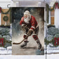 Winter Wonderland On Ice Christmas, Santa Claus Xmas Garden Flag & House Flag Gift