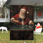 A Holiday Ping Pong Challenge Christmas, Santa Claus Xmas Garden Flag & House Flag Gift