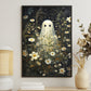 Whimsical Specter Blooms in Midnight's Embrace, Ghost Canvas Painting, Wall Art Decor - Dark Ghost Halloween Poster Gift