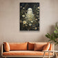 Whimsical Specter Blooms in Midnight's Embrace, Ghost Canvas Painting, Wall Art Decor - Dark Ghost Halloween Poster Gift