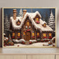 Enchanting Winter Wonderland A Cozy Gingerbread Haven, Christmas Canvas Painting, Xmas Wall Art Decor - Christmas Poster Gift Gingerbread Lovers