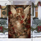 Vintage Angel With Heart Christmas, Angel Xmas Garden Flag & House Flag Gift