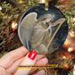 Harmonious Serenade Angel of the Night, Angel Circle Ceramic Ornament Christmas Gift