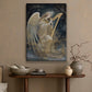 Harmonious Serenade Angel of the Night, Christmas Canvas Painting, Xmas Wall Art Decor - Christmas Poster Gift For Angel Lovers
