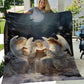 Angels Is Sign A Song Christmas, Angel Xmas Fleece Blanket & Sherpa Blanket Gift