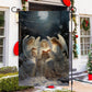 Angels Are Singing Christmas, Angel Xmas Garden Flag & House Flag Gift