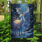 Alone Reindeer Brighten In The Forest Christmas, Reindeer Xmas Garden Flag & House Flag Gift