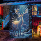 Alone Reindeer Brighten In The Forest Christmas, Reindeer Xmas Garden Flag & House Flag Gift