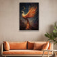 Resurgence of the Phoenix Dance of Flames and Eternity, Christmas Canvas Painting, Xmas Wall Art Decor - Christmas Poster Gift For Phoenix Lovers