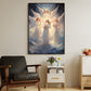 Angels Amidst The Stars, Christmas Canvas Painting, Xmas Wall Art Decor - Christmas Poster Gift For Angel Lovers