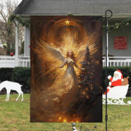 Angel Firer Christmas, Angel Xmas Garden Flag & House Flag Gift