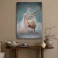 Enchanted Moments Winter's Gentle Guardian, Christmas Canvas Painting, Xmas Wall Art Decor - Christmas Poster Gift For Angel Lovers