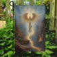 Guided By Celestial Light Christmas, Angel Xmas Garden Flag & House Flag Gift