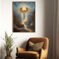 Guardian of the Celestial Pass, Christmas Canvas Painting, Xmas Wall Art Decor - Christmas Poster Gift For Angel Lovers