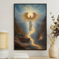 Guardian of the Celestial Pass, Christmas Canvas Painting, Xmas Wall Art Decor - Christmas Poster Gift For Angel Lovers